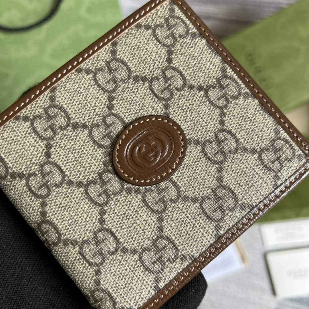 ‎Gucci 671652 Wallet with Interlocking G brown