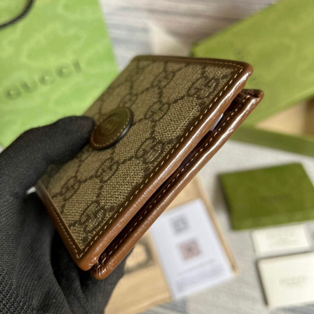 ‎Gucci 671652 Wallet with Interlocking G brown