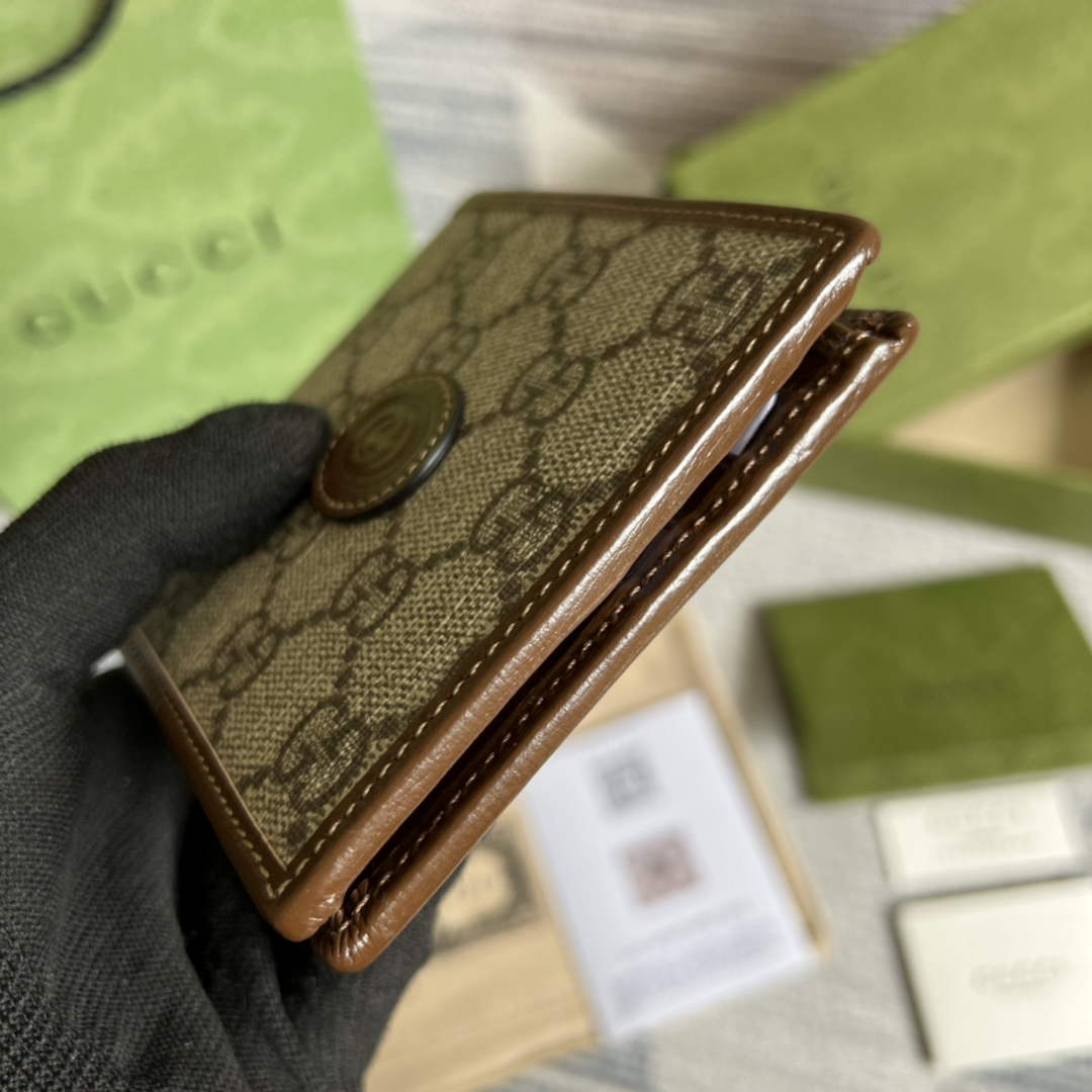 ‎Gucci 671652 Wallet with Interlocking G brown