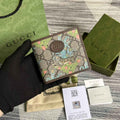 ‎Gucci 671652 Wallet with tiger print brown