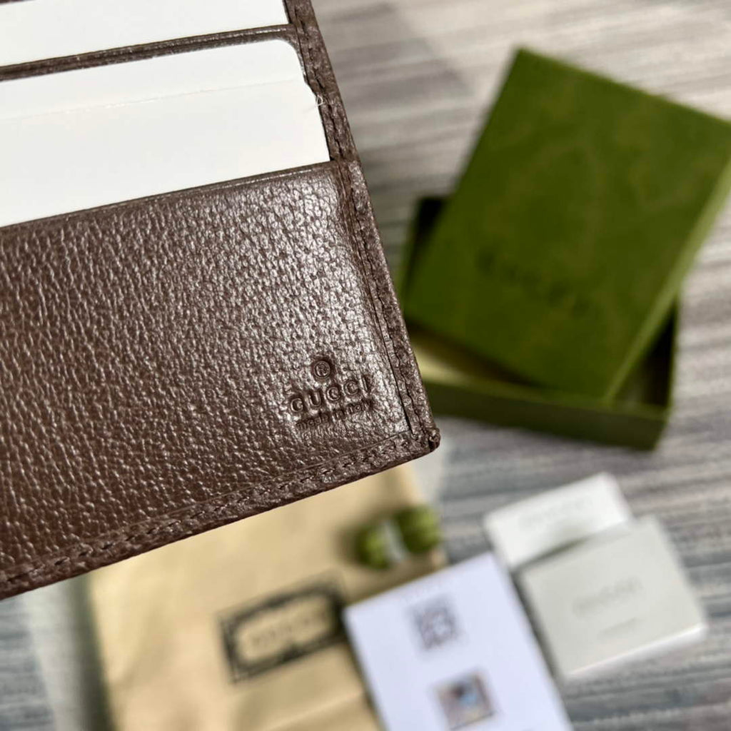 ‎Gucci 671652 Wallet with tiger print brown