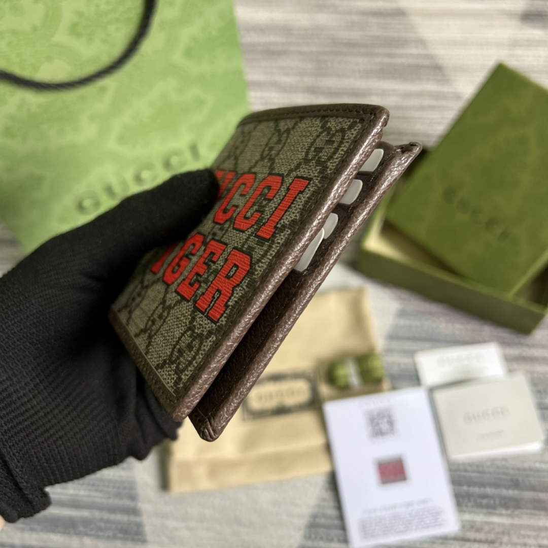 ‎Gucci 671652 Wallet with gucci print brown