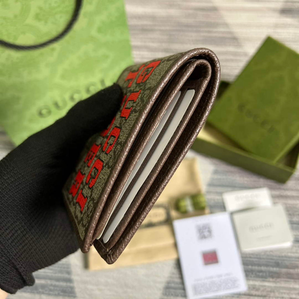 ‎Gucci 671652 Wallet with gucci print brown