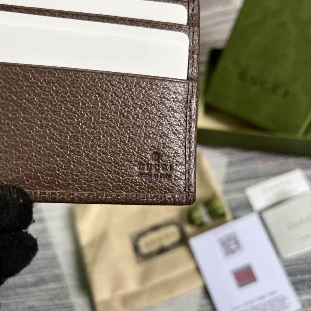 ‎Gucci 671652 Wallet with gucci print brown