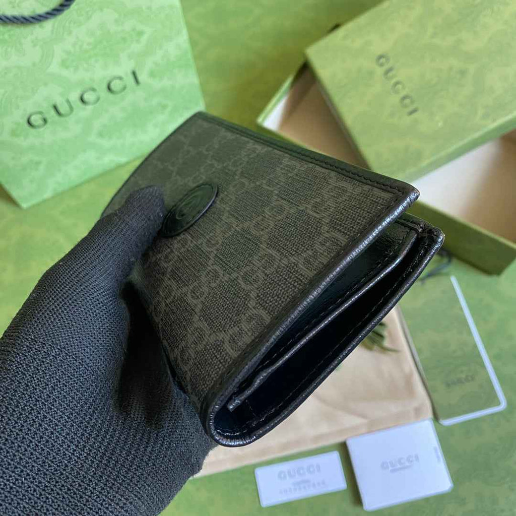 Gucci ‎‎672947 Long wallet with Interlocking G Black leather