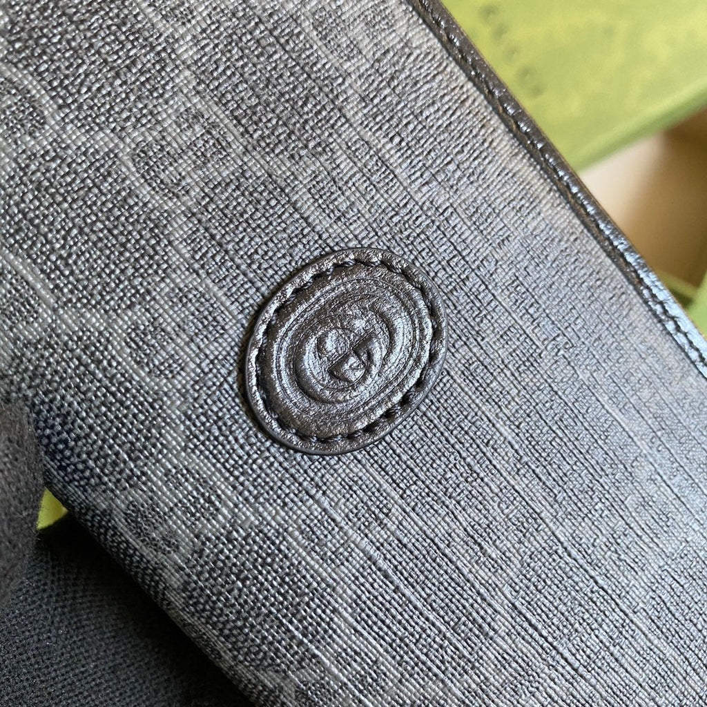 Gucci ‎‎672947 Long wallet with Interlocking G Black leather