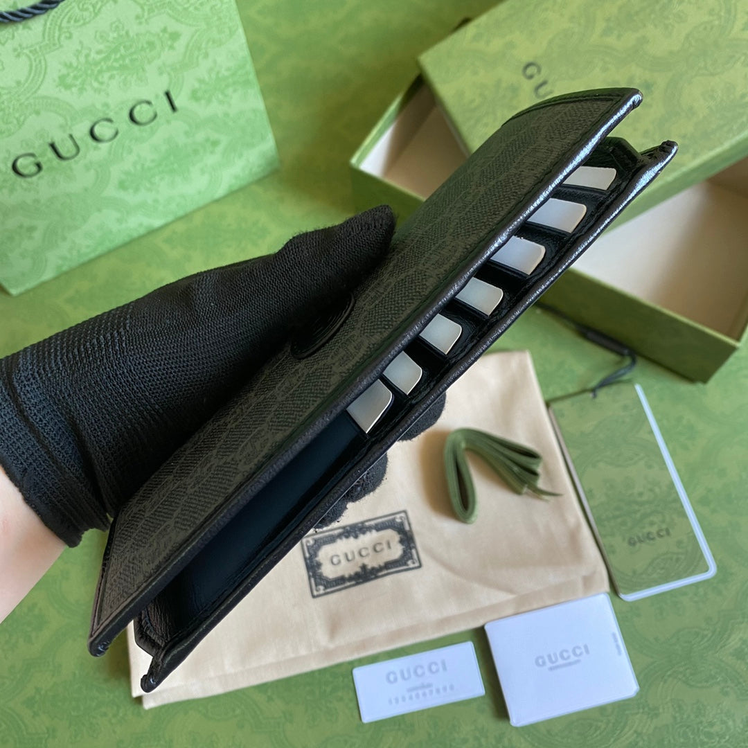 Gucci ‎‎672947 Long wallet with Interlocking G Black leather