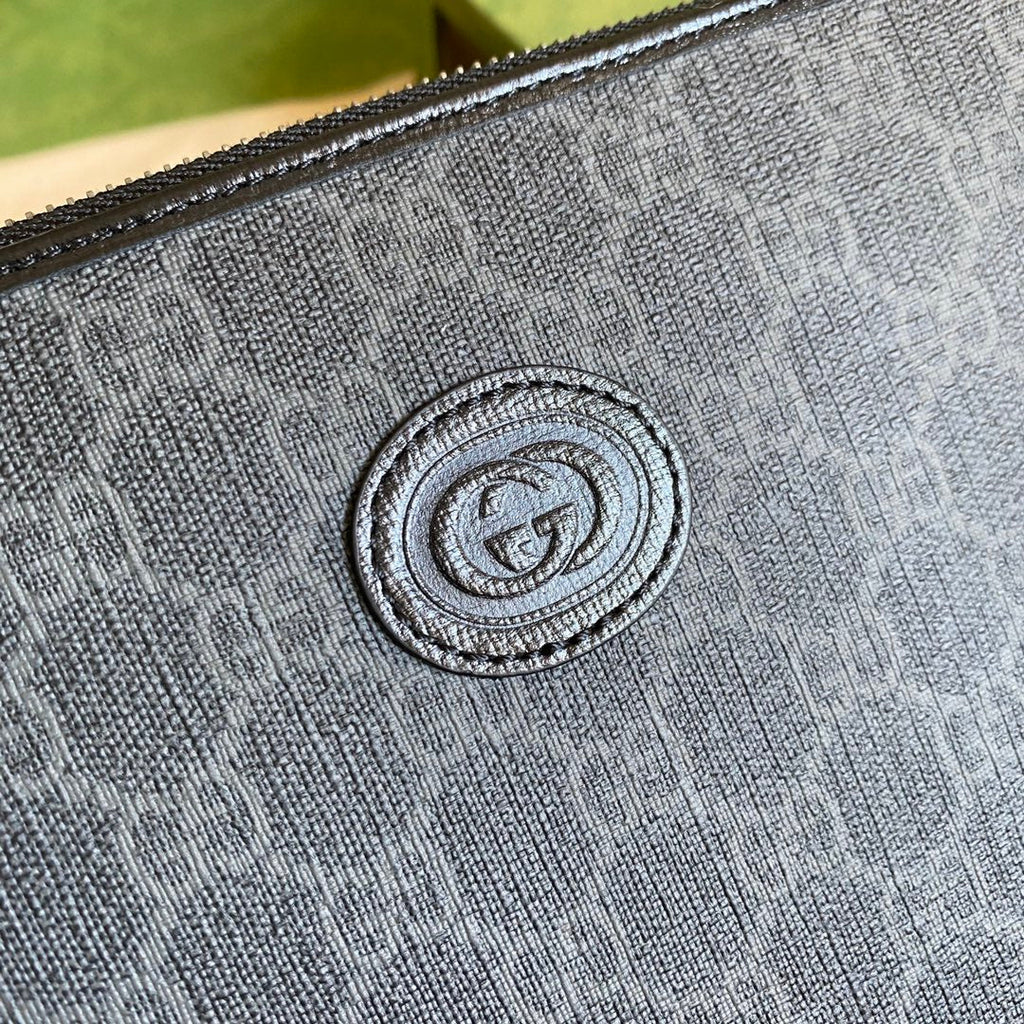Gucci ‎672953 GG pouch Beige and blue GG Supreme canvas