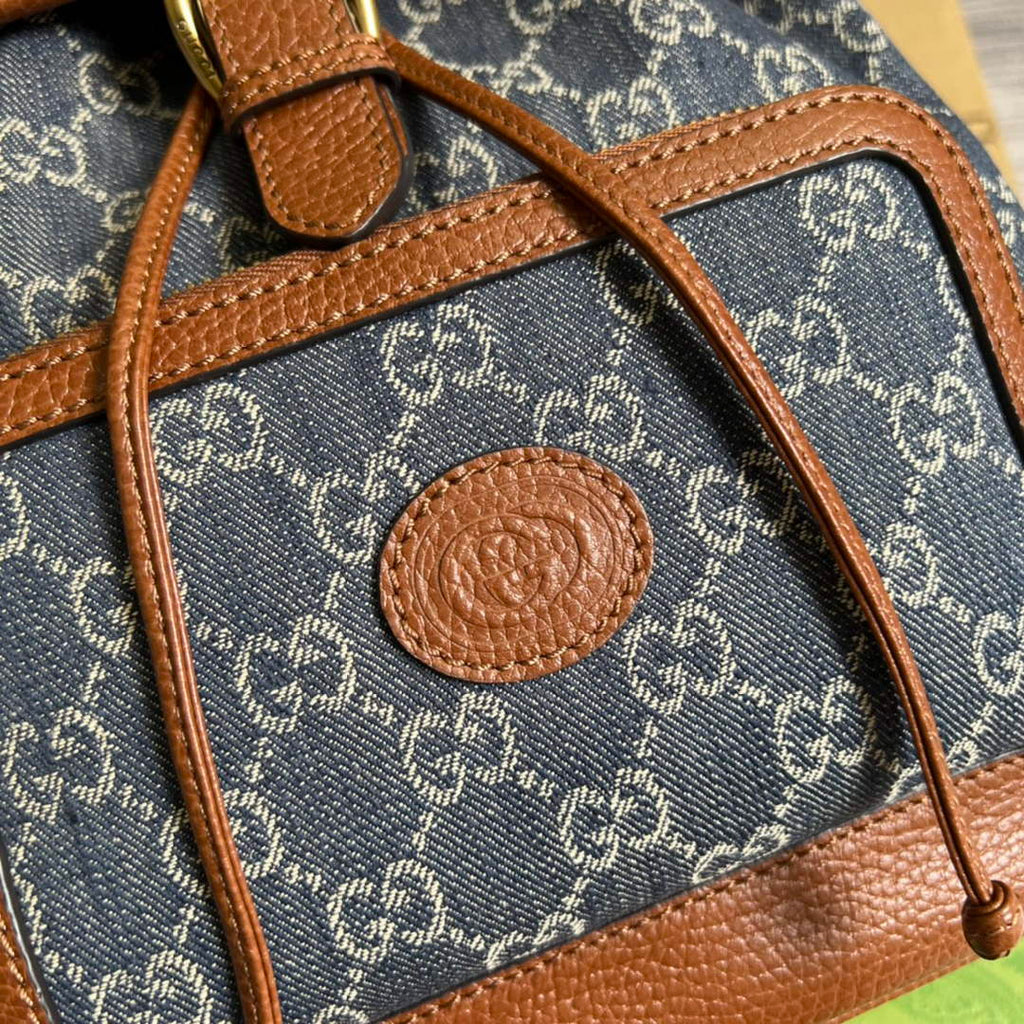 Gucci 674147 Backpack with Interlocking G blue GG Supreme