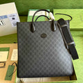 Gucci ‎674155 Medium tote with Interlocking G Black leather