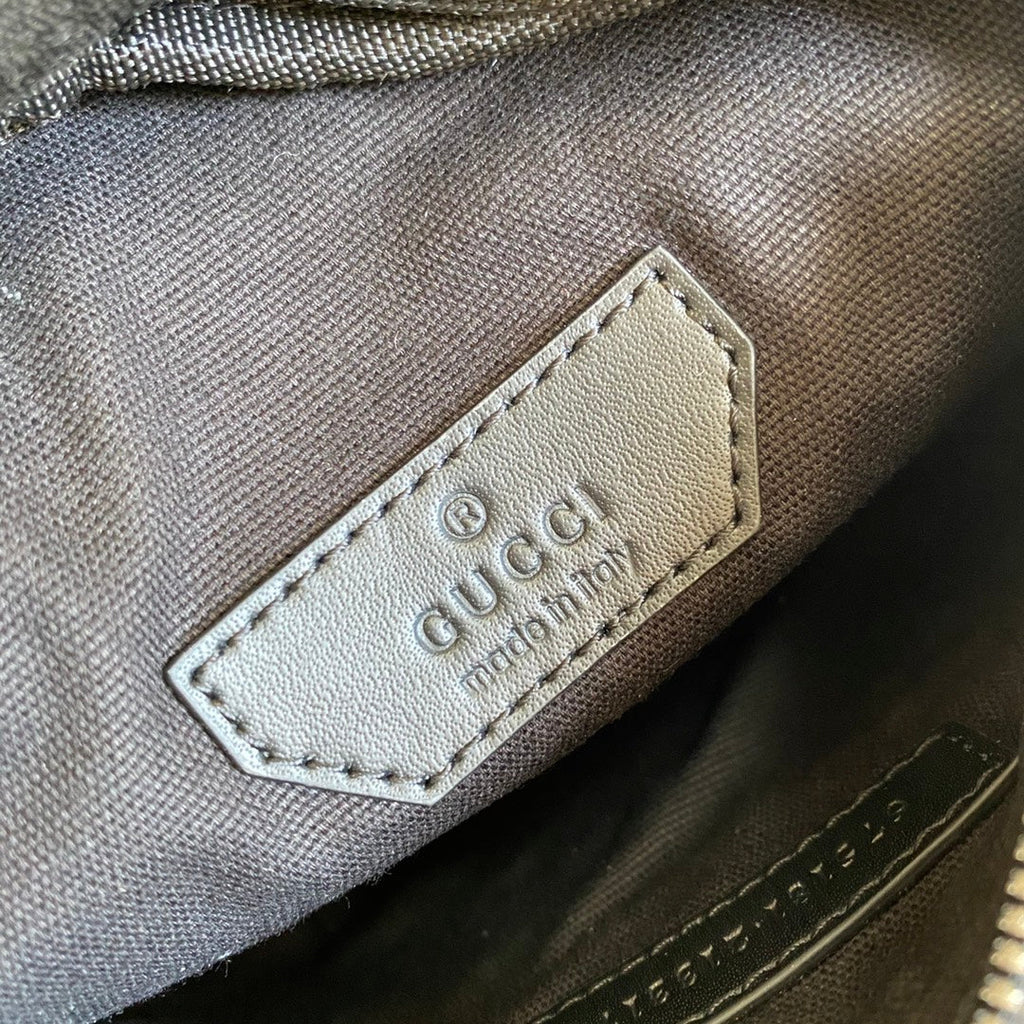Gucci ‎675181 GG belt bag Black leather