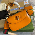 Gucci 675797 Bamboo1947 small top handle bag Yellow Leather