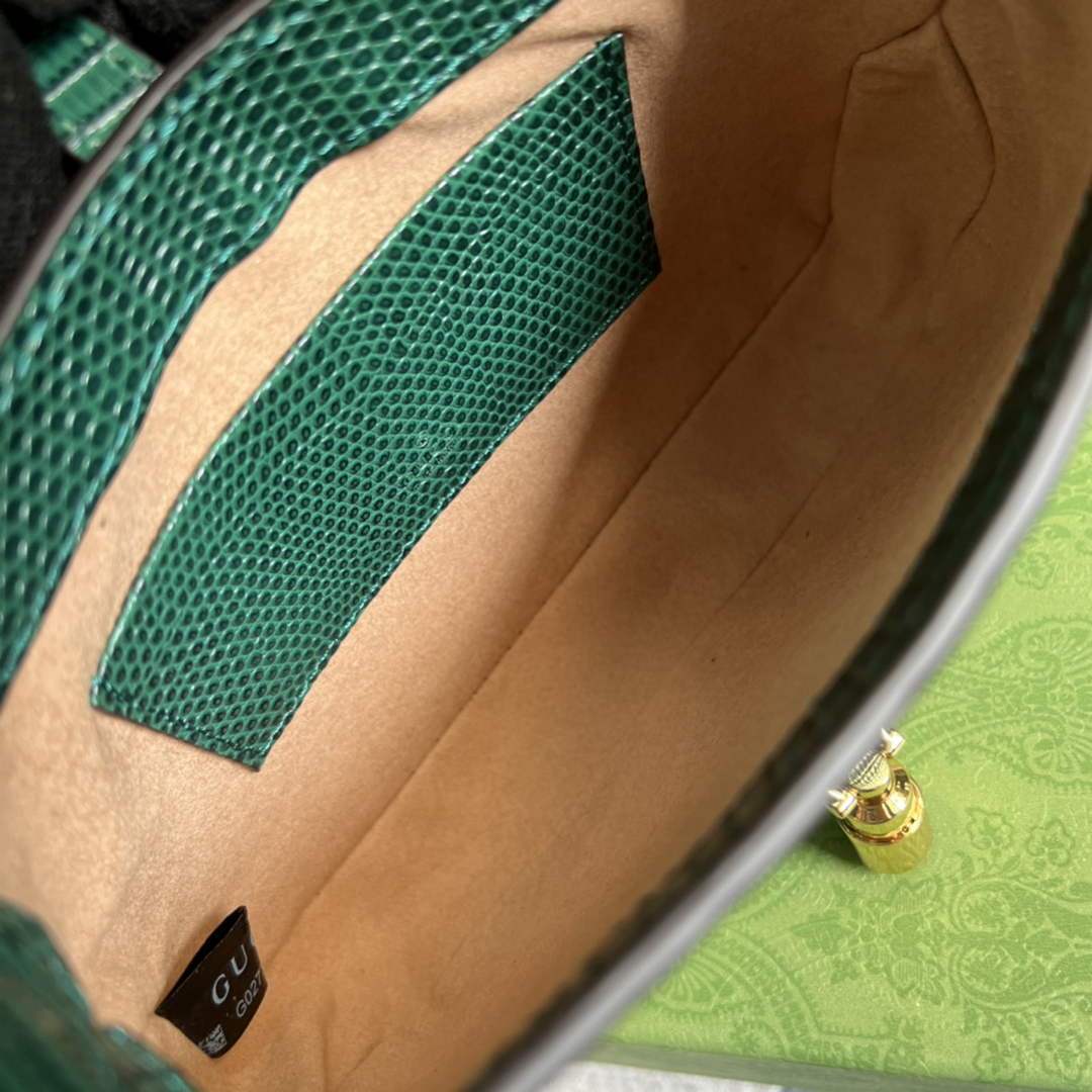 Gucci 675799 Jackie 1961 lizard mini bag Green