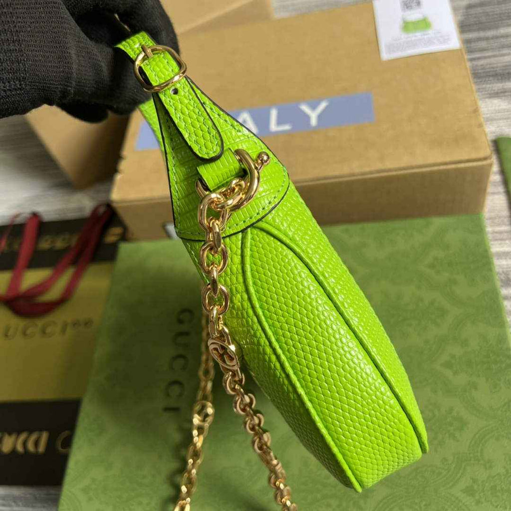 Gucci 675799 Jackie 1961 lizard mini bag Light Green