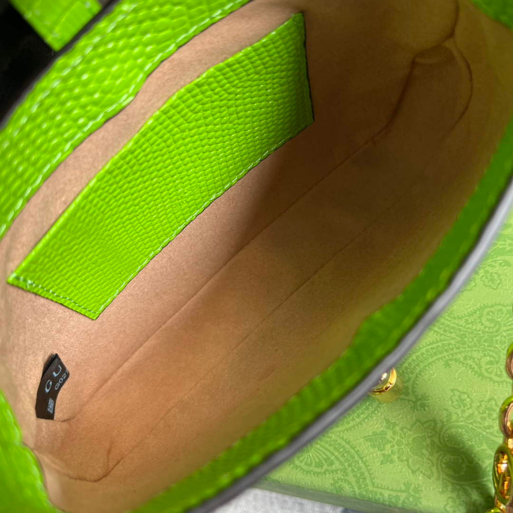 Gucci 675799 Jackie 1961 lizard mini bag Light Green