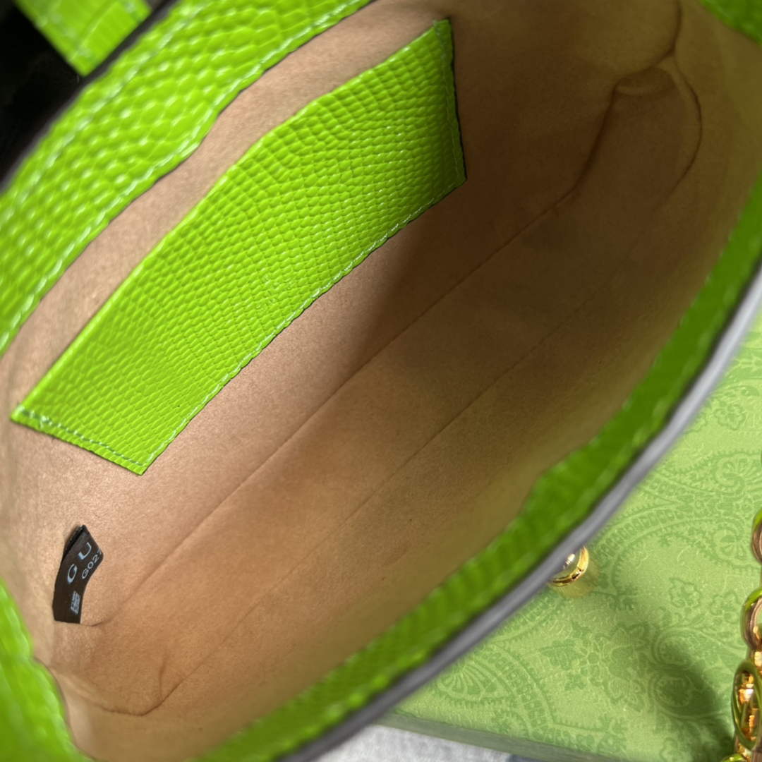 Gucci 675799 Jackie 1961 lizard mini bag Light Green