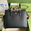 Gucci ‎678842 Diana medium tote bag in Black leather