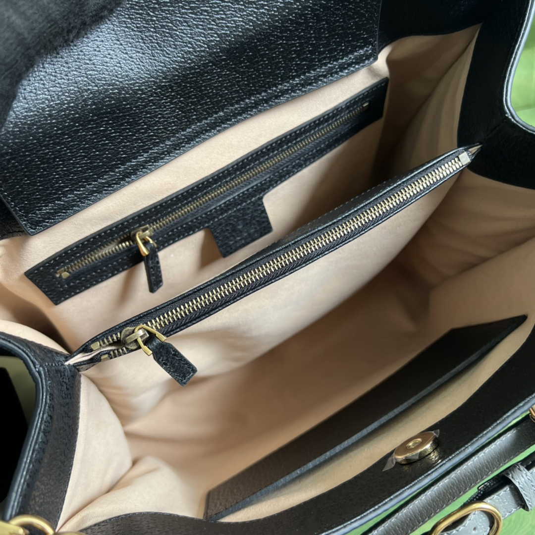 Gucci ‎678842 Diana medium tote bag in Black leather