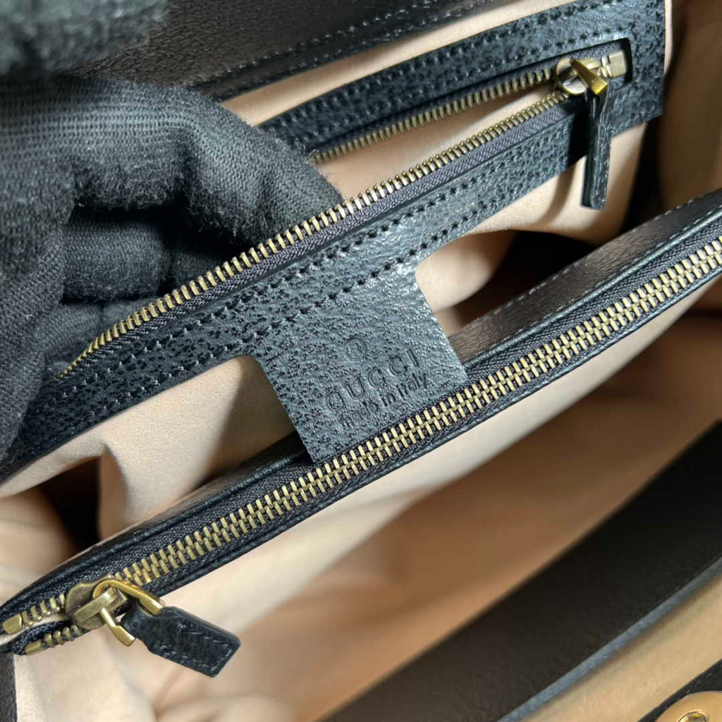 Gucci ‎678842 Diana medium tote bag in Black leather
