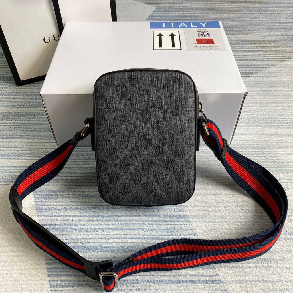 Gucci 682357 GG Black messenger 598103 Black GG Supreme canvas
