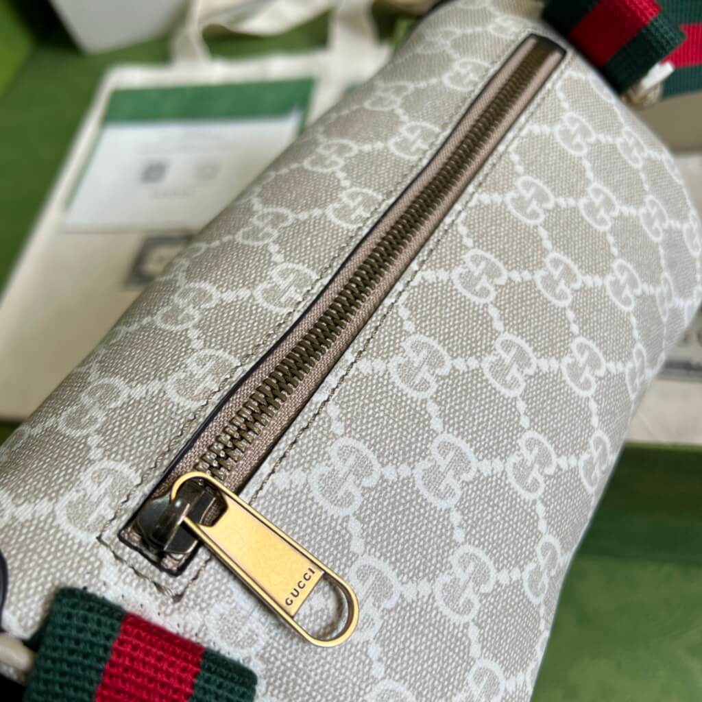 Gucci ‎682933 Belt bag with Interlocking G Beige and white GG Sumpreme