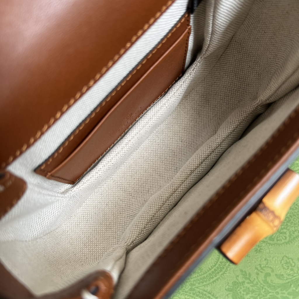 Gucci 686864 Bamboo 1947 mini top handle bag Brown Leather