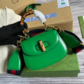 Gucci 686864 Bamboo 1947 mini top handle bag Green Leather