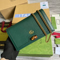 Gucci 696817 Diana mini bag with bamboo Green leather