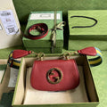 Gucci ‎698643 Blondie mini bag in cuir leather red