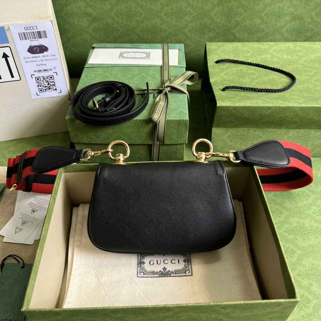 Gucci ‎698643 Blondie mini bag in cuir leather Black