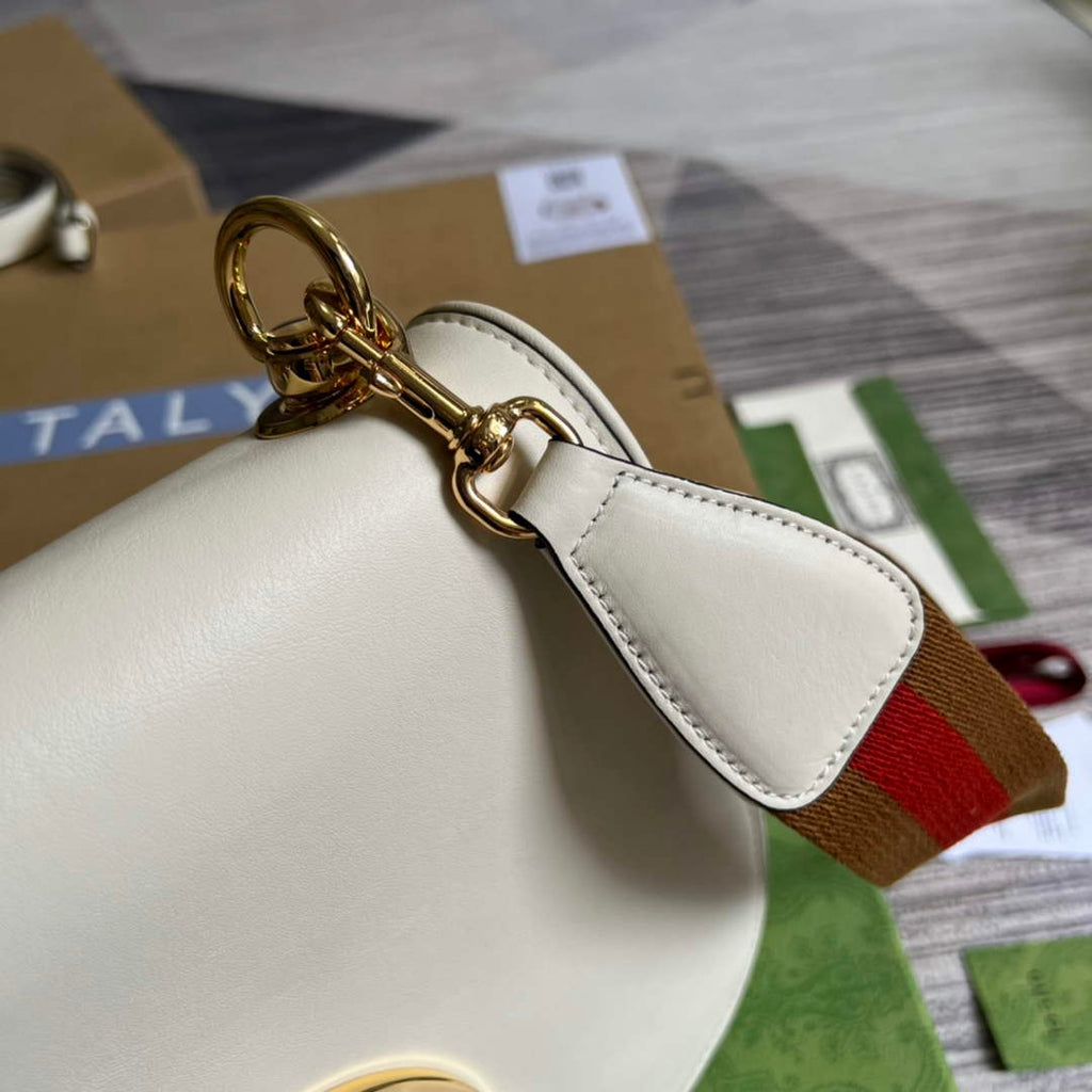 Gucci 699210 Blondie medium bag white leather