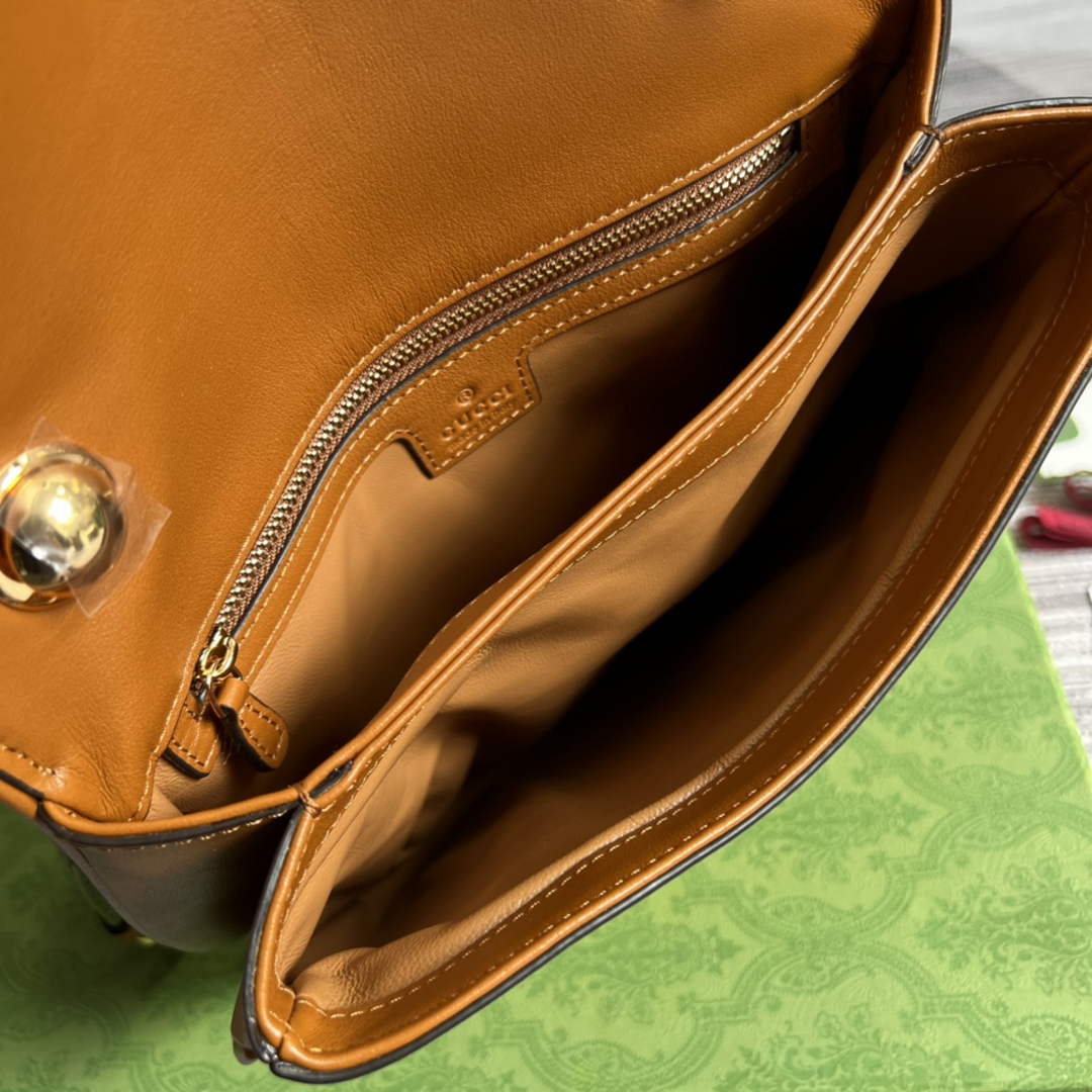 Gucci 699210 Blondie medium bag Brown leather
