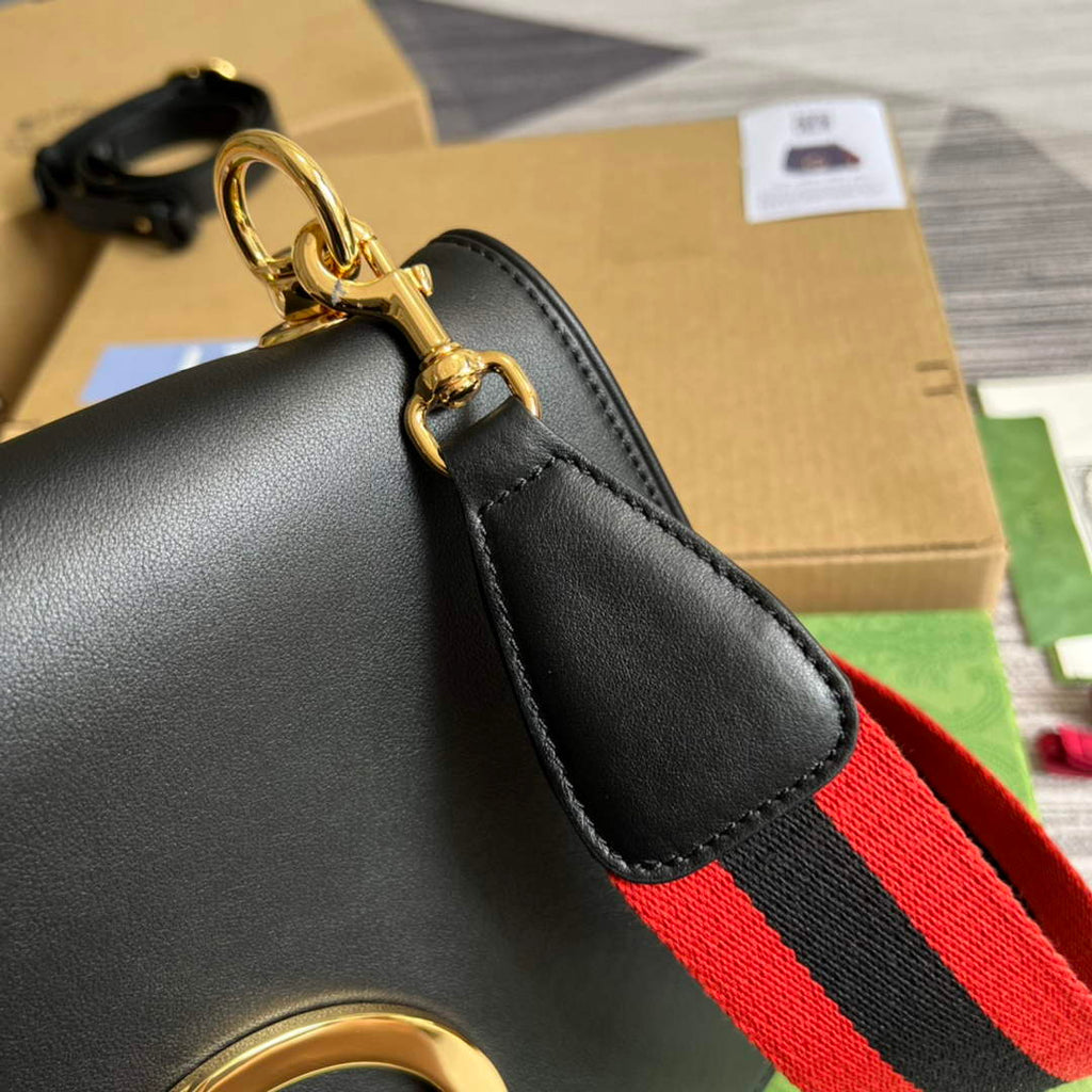 Gucci 699210 Blondie medium bag black leather