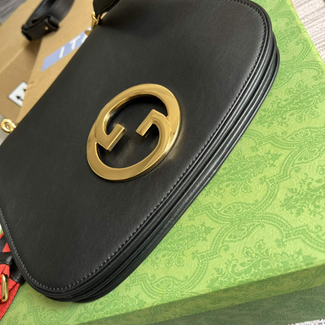 Gucci 699210 Blondie medium bag black leather