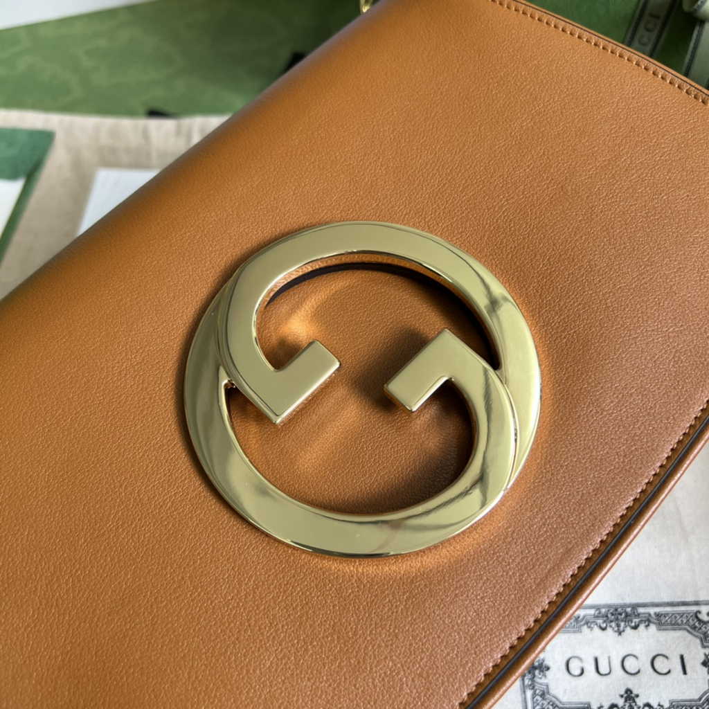 Gucci 699268 Blondie shoulder bag tan leather