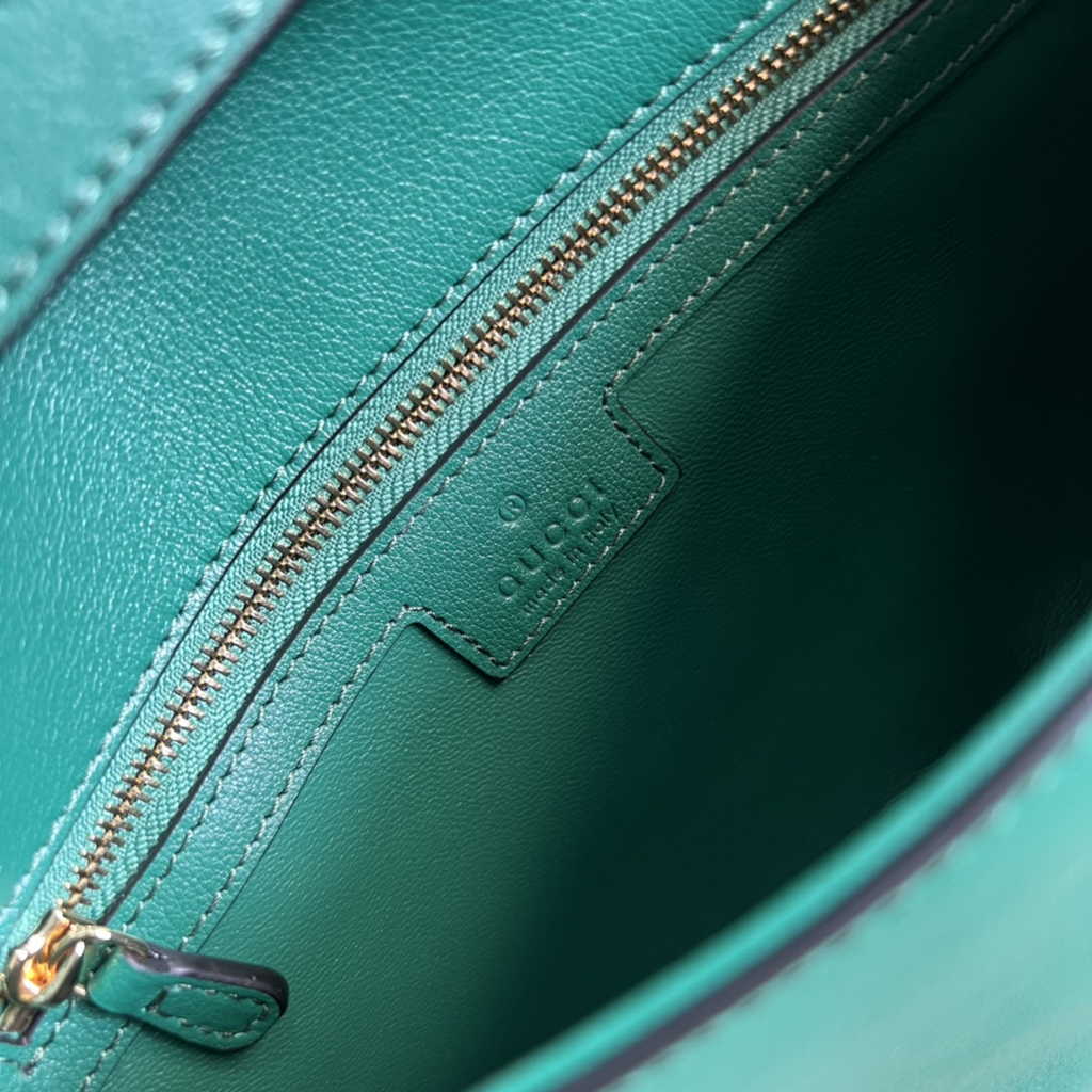 Gucci 699268 Blondie shoulder bag green leather