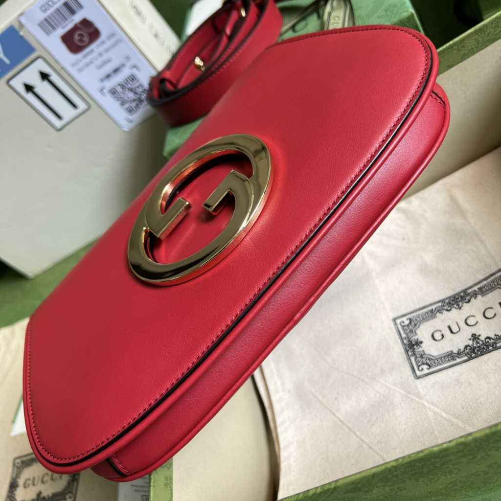Gucci 699268 Blondie shoulder bag red leather