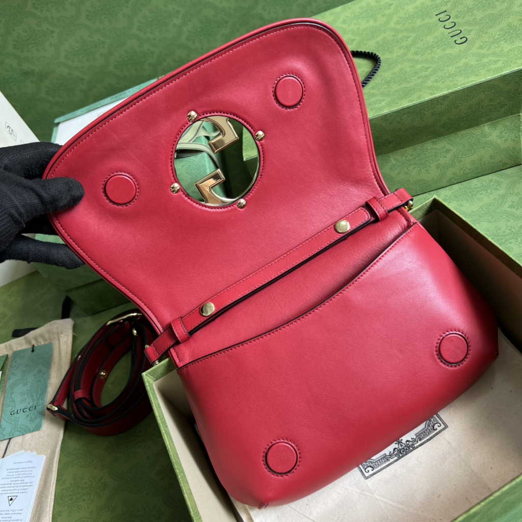 Gucci 699268 Blondie shoulder bag red leather