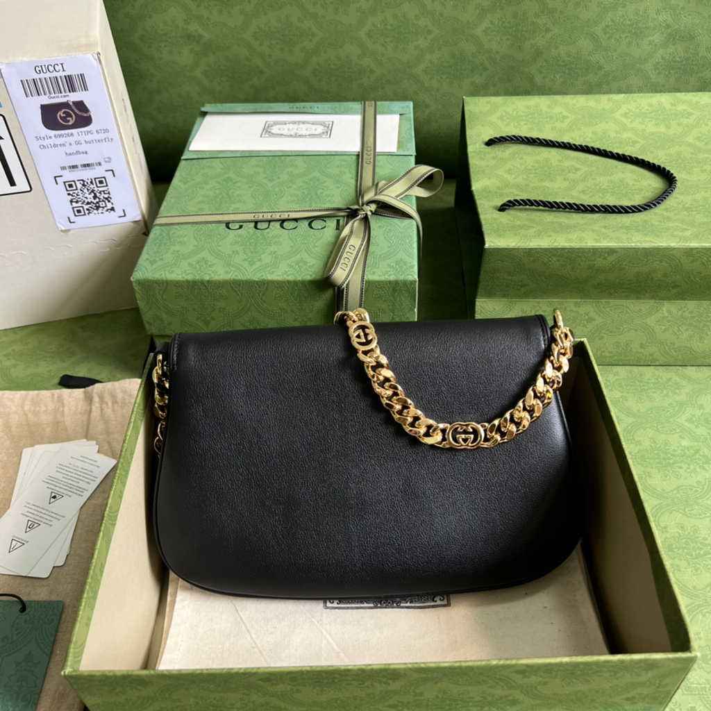 Gucci 699268 Blondie shoulder bag Black leather