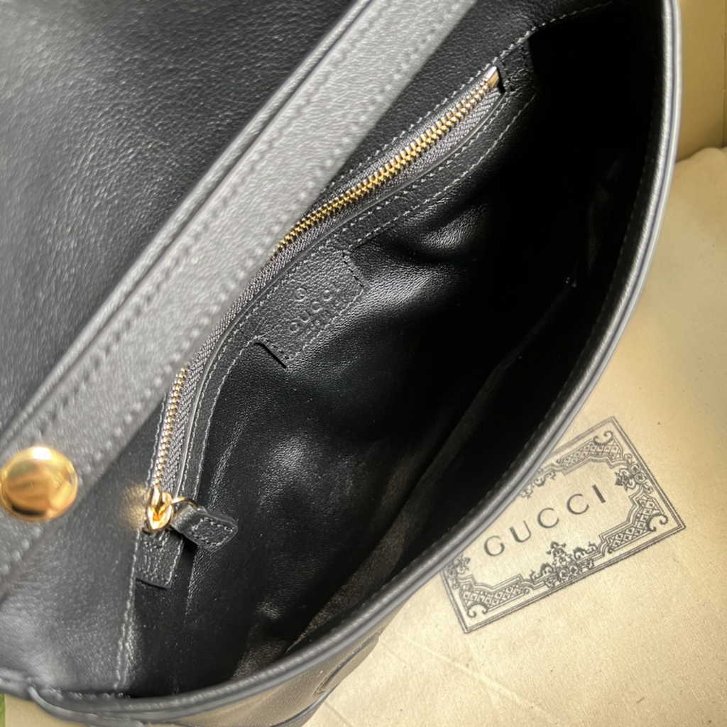 Gucci 699268 Blondie shoulder bag Black leather
