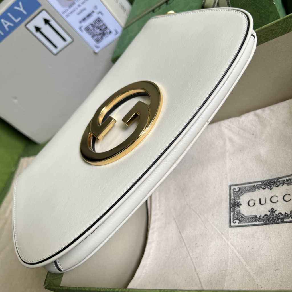 Gucci 699268 Blondie shoulder bag beige leather