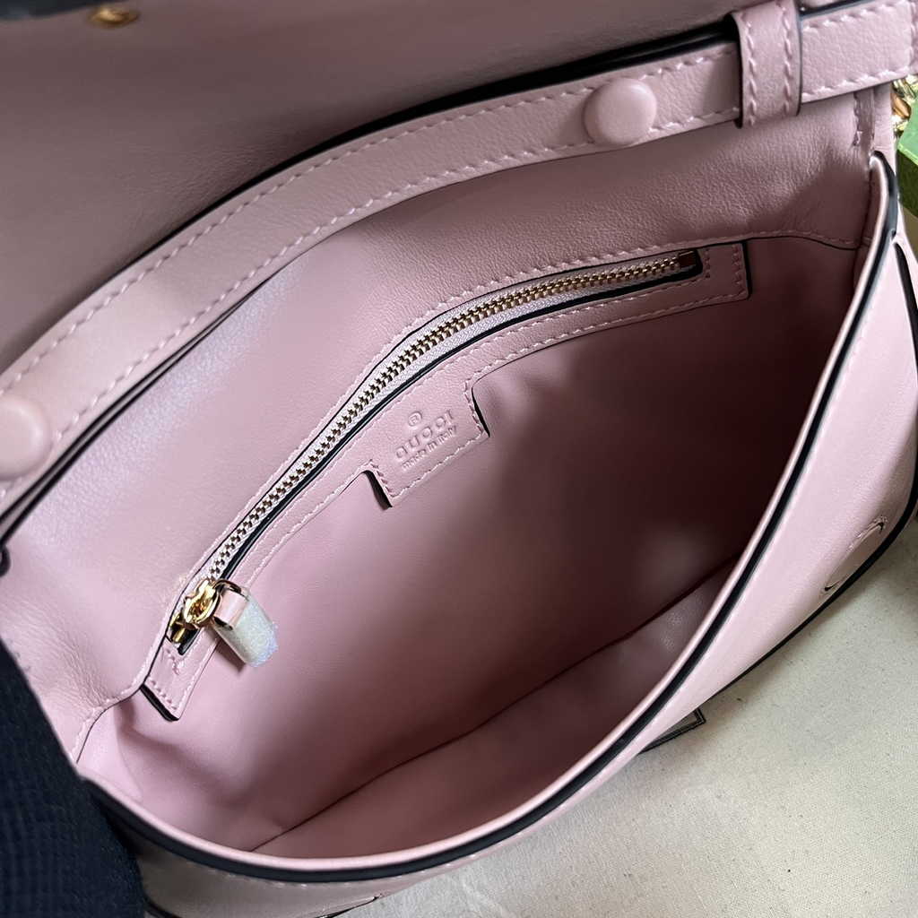 Gucci 699268 Blondie shoulder bag Pink leather