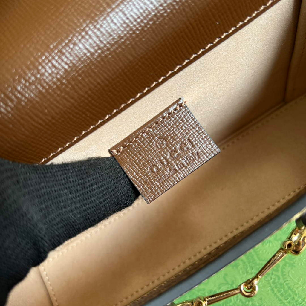 Gucci ‎699296 Horsebit 1955 mini bag Beige GG Supreme
