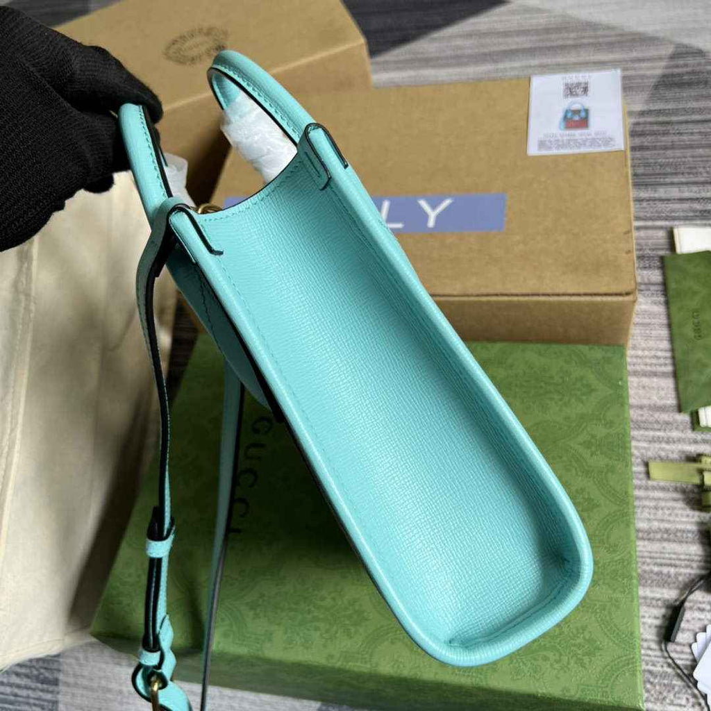 Gucci ‎‎‎699406 Jumbo GG mini tote bag blue