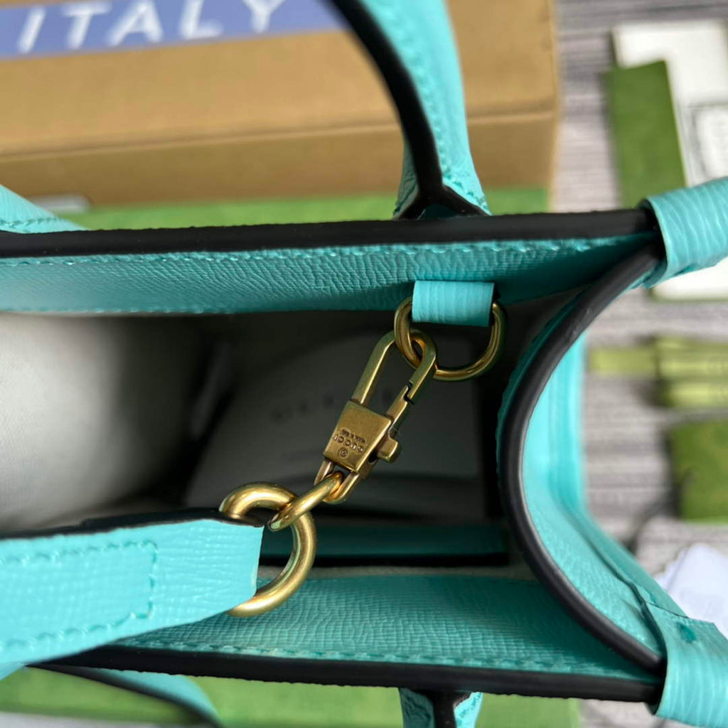 Gucci ‎‎‎699406 Jumbo GG mini tote bag blue