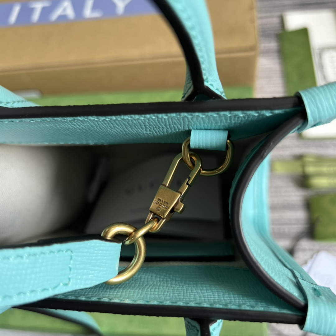 Gucci ‎‎‎699406 Jumbo GG mini tote bag blue