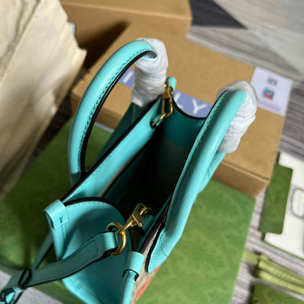 Gucci ‎‎‎699406 Jumbo GG mini tote bag blue
