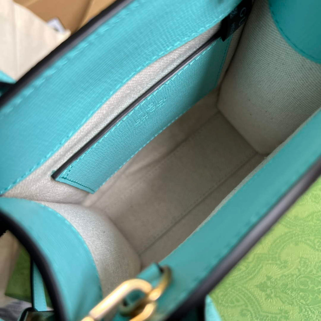 Gucci ‎‎‎699406 Jumbo GG mini tote bag blue