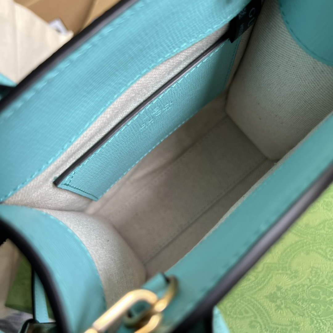 Gucci ‎‎‎699406 Jumbo GG mini tote bag blue