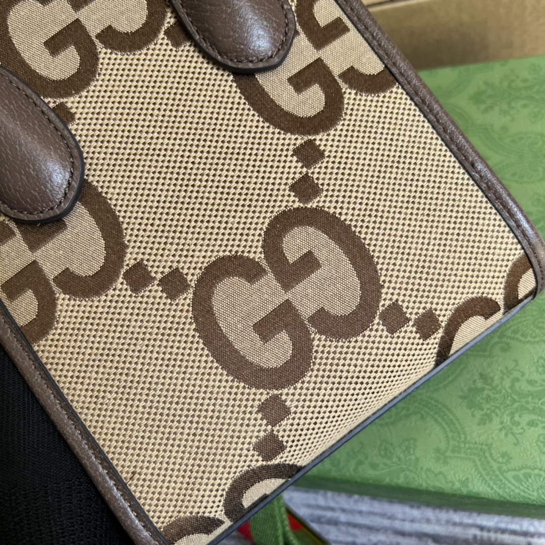 Gucci ‎‎‎699406 Jumbo GG mini tote bag brown